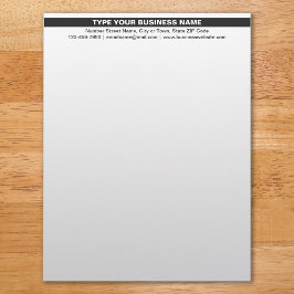 Hervorhebung des Firmennamens auf der Kopfzeile Briefbogen