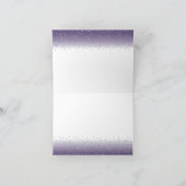 Hervorhebung Geburtstag Lila Vielen Dank Karte (Innenseite)