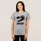 Hervorragend! T. rex Dinosaur Skull Tri-Blend Shirt (Vorderseite voll)