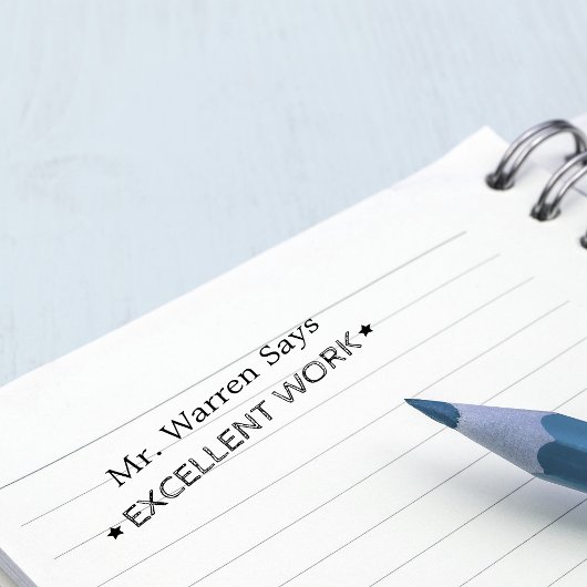 Hervorragende Arbeit | Personalisierte Lehrkräfte Permastempel