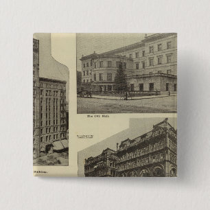 Hervorragende Bldgs, Portland, Oregon Button