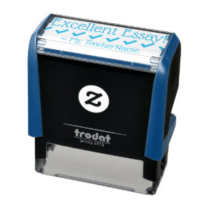 "Hervorragende Essay!" Tutor-Feedback-Rubber-Brief Permastempel
