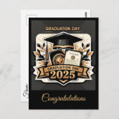 " HERVORRAGENDE KENNTNIS: ABSCHLUSS DAY 2025 " POSTKARTE (Vorne/Hinten)