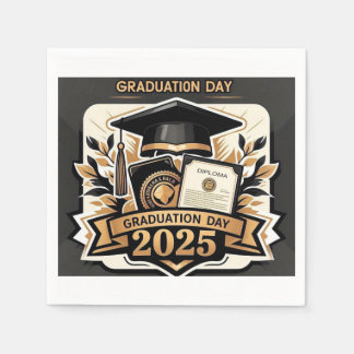 " HERVORRAGENDE KENNTNIS: ABSCHLUSS DAY 2025 " SERVIETTE