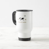 Hervorragende Klasse Mit Monogramm Reisebecher (Vorderseite Links)