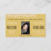 Hervorragende klassische Leopard-Muster braun Beig Visitenkarte (Rückseite)