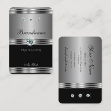 Hervorragende Silver Black Sparkling Diamonds Mode