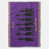 Hervorragende "Stunts Gotta Hit" Lila / Gold Decke (Vorderseite Vertikal)