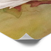 Hervorragende Tauben aus weißer Liebe Poster (Ecke)