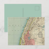 Hervorragende Vintage Landkarte Israels Postkarte (Vorne/Hinten)