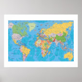 HERVORRAGENDE WELTKARTE POSTER (Vorne)