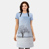 Hervorragende Winter Oak Tree Schürze (Getragen)