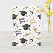 Hervorragender Abschluss, herzlichen Glückwunsch Karte (Gelbe Blume)