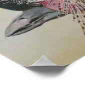 Hervorragender afrikanischer Kranvogel Poster (Ecke)