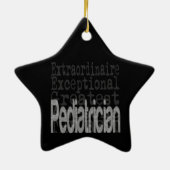 Hervorragender Kinderarzt Keramik Ornament (Hinten)