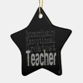 Hervorragender Lehrer Keramik Ornament (Links)