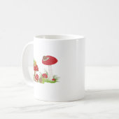 Hervorragender Pilz- und Schneckenmuster Kaffeecup Kaffeetasse (Vorderseite Links)