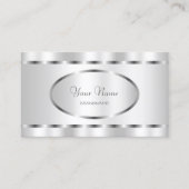 Hervorragender Silbereffekt Beruflich und elegant Visitenkarte (Vorderseite)