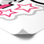 Hervorragendes personalisiert-rosa Poster. Poster (Ecke)