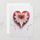 Herz 0006 feiertagskarte (Vorne/Hinten)