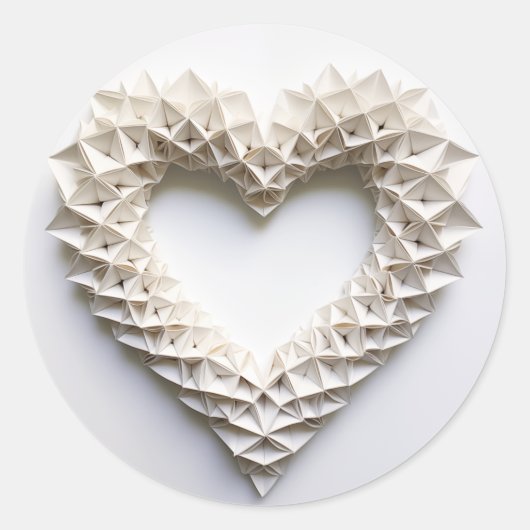 Herz 0037 runder aufkleber (Vorderseite)