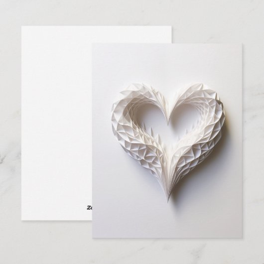 Herz 0044 feiertagskarte (Vorne/Hinten)