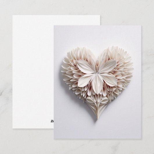 Herz 0047 feiertagskarte (Vorne/Hinten)