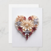 Herz 0068 feiertagskarte (Vorne/Hinten)