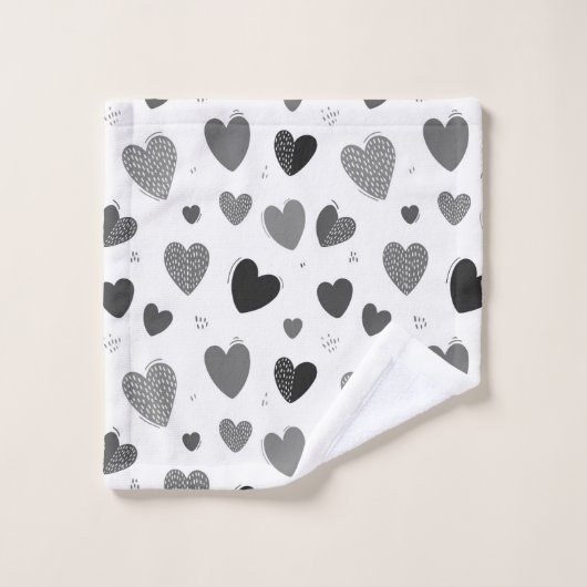 Herz 1 badhandtuch set (Waschlappen)