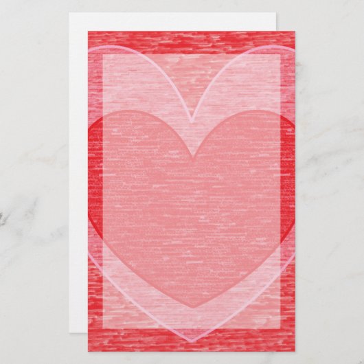 Herz 1 briefpapier (Vorne/Hinten)