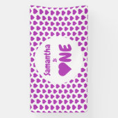 Herz 1. Geburtstag Banner (Vertikal)