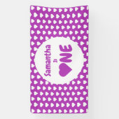 Herz 1. Geburtstag Banner (Vertikal)