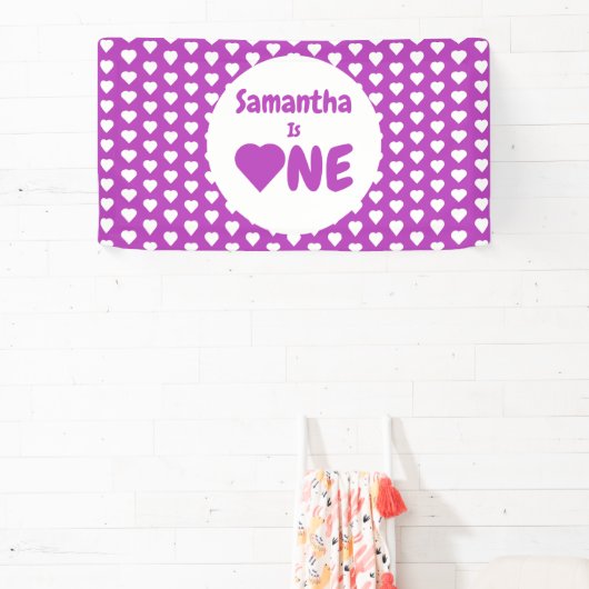 Herz 1. Geburtstag Banner (InSitu)