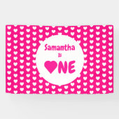 Herz 1. Geburtstag Banner (Horizontal)