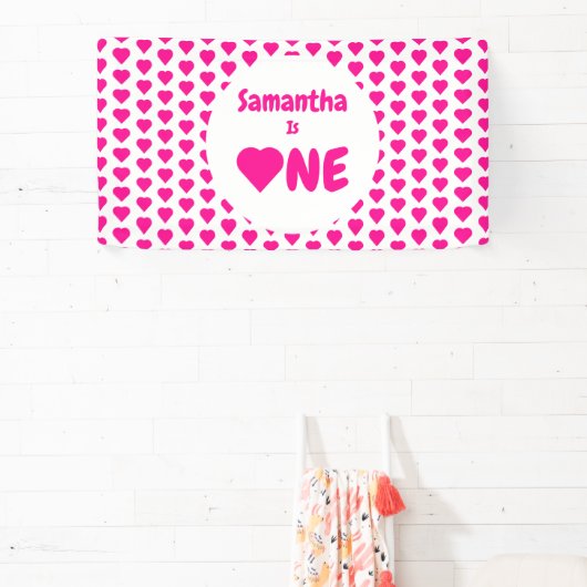 Herz 1. Geburtstag Banner (InSitu)