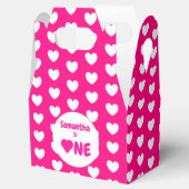 Herz 1. Geburtstag Geschenkschachtel (Geöffnet)