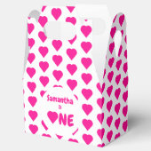 Herz 1. Geburtstag Geschenkschachtel (Geöffnet)