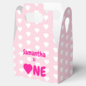 Herz 1. Geburtstag Geschenkschachtel (Geöffnet)