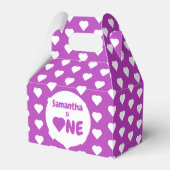 Herz 1. Geburtstag Geschenkschachtel (Vorderseite)