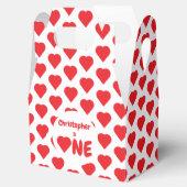 Herz 1. Geburtstag Geschenkschachtel (Geöffnet)