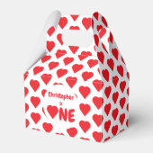 Herz 1. Geburtstag Geschenkschachtel (Vorderseite)