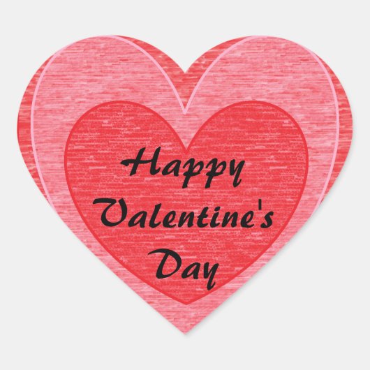 Herz 1 Herz-Aufkleber (Vorderseite)