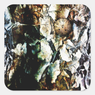 Herz 2012 quadratischer aufkleber