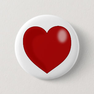 Herz-297249 Liebe Rot glänzendes Icon Button