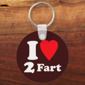 Herz 2 Furz durch das Gas Stille tödliche Liebe Schlüsselanhänger (Vorderseite)