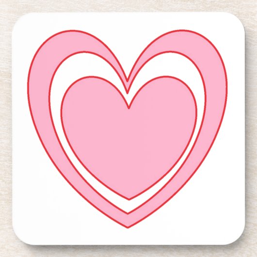 Herz 2 getränkeuntersetzer (Vorderseite)