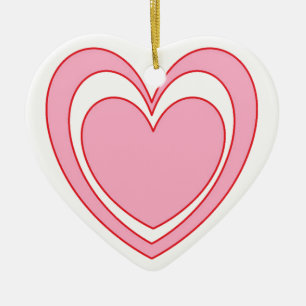 Herz 2 keramik ornament