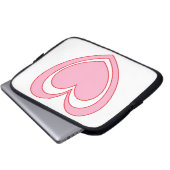 Herz 2 laptopschutzhülle (Vorne Knopf)