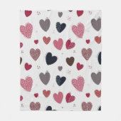 Herz 3 fleecedecke (Vorderseite)