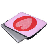 Herz 3 laptopschutzhülle (Vorne Knopf)